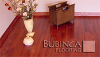 Bubinga flooring sample.